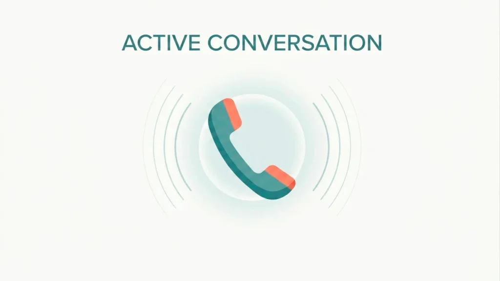 Editorial illustration of a stylised telephone handset rendered in flat vector style with a soft glow indicating an open helpline