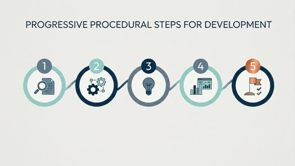 Sequential editorial illustration of five steps in the GamStop removal process from period elapse through to active re-application.