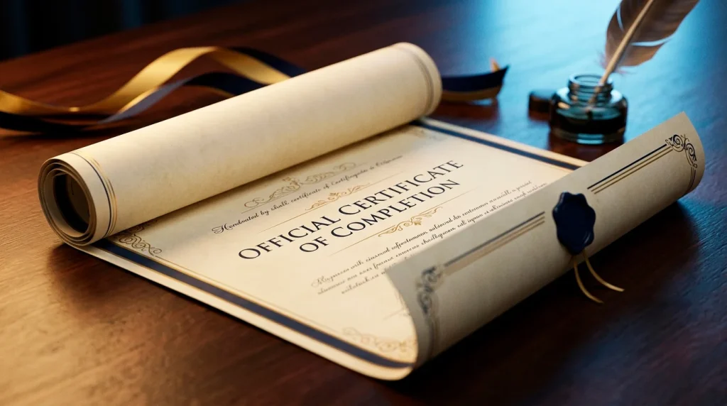 Editorial visual showing a stylised European regulatory document with a watermark suggesting compliance benchmarks.