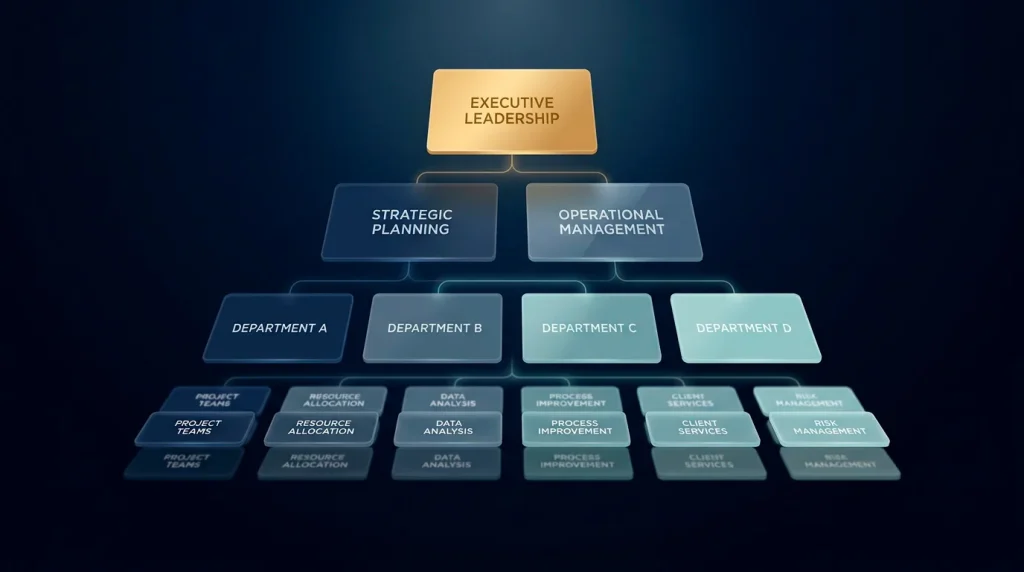 Diagram of the NOSES corporate structure including CEO and chair positions.