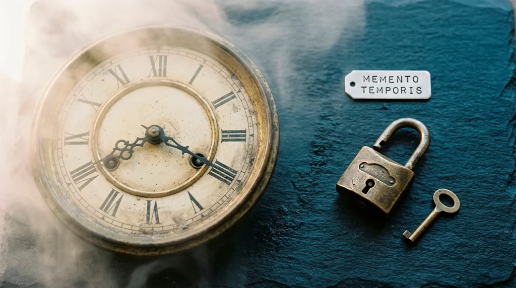Editorial illustration of a stylised clock and an unlocked padlock representing the elapse of an exclusion period and a manual reactivation step.